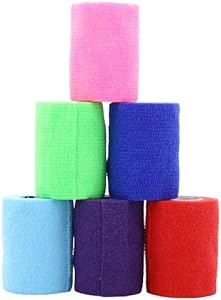 Dynarex Sensi Wrap, Rainbow Color, 3 Inches X 5 Yards, 24 Count