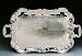 SILVER PLATED PRINCESS TRAY WITH HANDLES