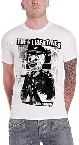 The Libertines Albion To Utopia Official Mens New White T Shirt