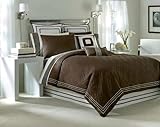 NAUTICA Brown BOSTON Chocolate 7PC FULL/QUEEN COMFORTER SET-bundle