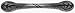 Amerock BP1351-WI True Elegant Oak Leaf 3-Inch Centers Pull, Wrought Iron