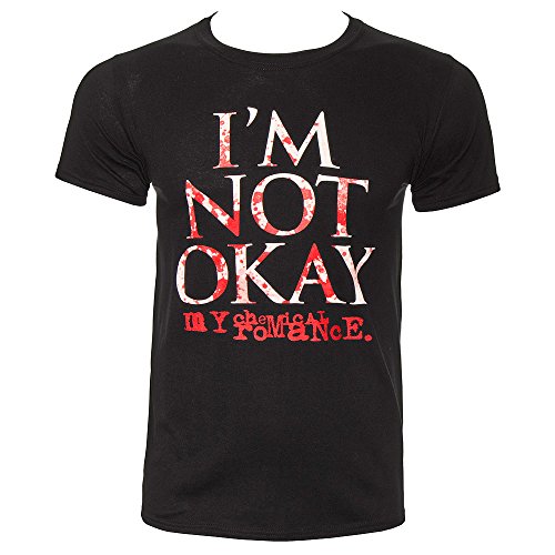 My Chemical Romance Men's I'm Not Okay Splatter T Shirt - Small, Black