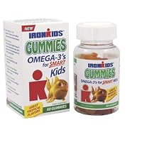 Iron Kids Gummies Omega 3, 60 Gummies, (Pack of 2)