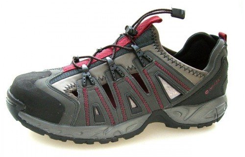 HI-TEC AERO luftige Outdoor-Schuhe grau/d.-rot Gr. 46