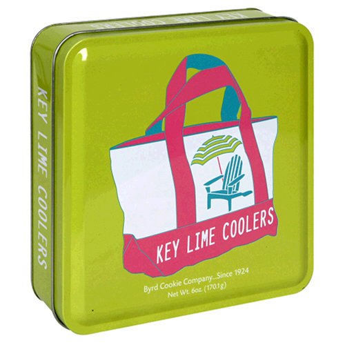 Byrd Cookie Company, Key Lime - Beach Bag, 6-Ounce Tin (Pack of 3) by Byrd Cookie Company