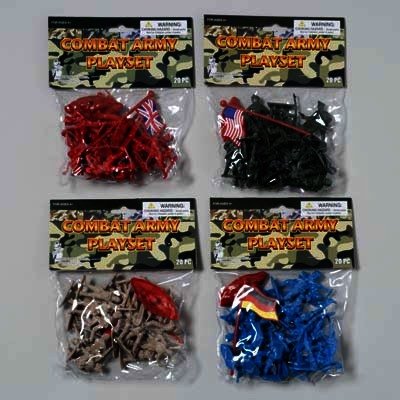 Combat Army Figures Playset 20 Pieces Case Pack 48