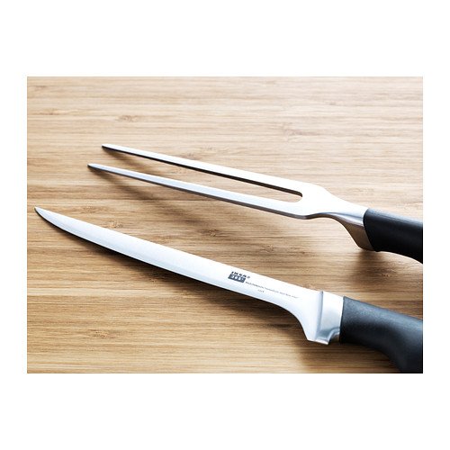 Ikea 365+ Carving Knife Set Meat Kitchen Butcher Knife Fork Premium New