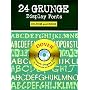 24 Grunge Display Fonts CD-ROM and Book (Dover Electronic Display Fonts)