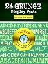 24 Grunge Display Fonts CD-ROM and Book (Dover Electronic Display Fonts)