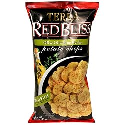Terra Red Bliss Potato Chips, Fine Herbs, 5-Ounce Bags (Pack of 12)