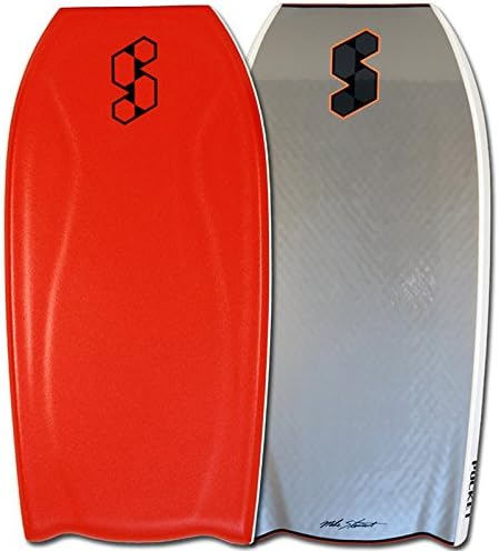 Mike Stewart Science Pocket PE Bat Tail 42.5" Bodyboard - BK/BK/RD (ITEM# MSPOCKETPEBT42.5-15)