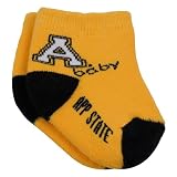Appalachian State Mountaineers Infant Gold-Black Team Logo Bootie Socks
