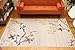 Generations Contemporary Floral Rust Gold Beige White Black Modern Squares Area Rug Rugs 5'2 x 7'3