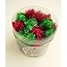 CHRISTMAS GLITTER POM POM 72/CANISTER