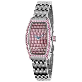 WoMens Donna of the Rocks Stainless Steel Ruby Pave Dial by Invicta