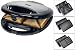 LUXUS 3 IN 1 DOPPEL WAFFELAUTOMAT - DOPPEL SANDWICHTOASTER - KONTAKTGRILL MIT BACKAMPEL UND STARKEN 750 WATT EDELSTAHL NEU + OVP