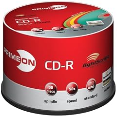PRIMEON CD-R 52X 80min / 700MB LightScribe Version 1.2 color mix edition 50er Spindel