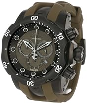 Big Sale Invicta Men's 11976 Venom Reserve Chronograph Olive Green Dial Olive Green Polyurethane Watch