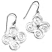 Sterling Silver Spiral Drop Earrings