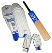 Reebok Cricket Batting Set - Bat, Batting Gloves & Batting Pads for RH - Free Oiling & Knocking on Bat - Store Display Pieces