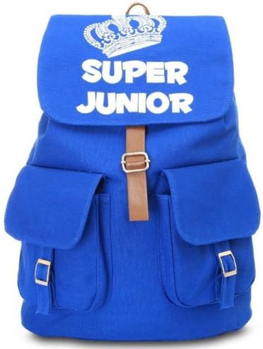 Kpop Backpack Rucksack Canvas Travel Satchel Shoulder Bag School Bookbags (Super Junior)