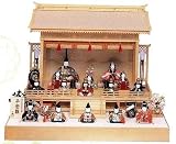 一秀 作 ひな人形 木目込 雛人形 十五人飾 平安雛 153号