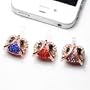 3x Blau/Rot/Lila Eule mit vollen Diamants Staubdichter Kopfh�rer Stecker Ohrh�rer St�psel f�r iPhone 4G 4S ,Ipad 2, iPad 3 iPad 4 NEU iPad Hamburg Germany