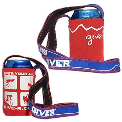 Give'r Hands Free Neck Coozie Beverage Insulator - 4 Pack