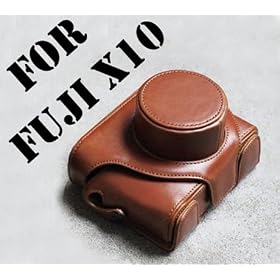MegaGear Fujifilm FinePix X10 EVER READY Leather Case Bag Light Brown