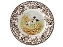 Spode Woodland Hunting Dogs 10-1/2-Inch Dinner Plate, Flat-Coated Pointer