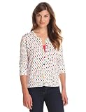 Foxcroft Womens Square Print Cardigan