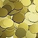 Round Sequin 24mm Mustard Yellow Matte Satin Metallic Loose Couture Paillettes