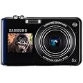 Samsung PL150 Digitalkamera (nur microSD, 12 Megapixel, 5-fach opt. Zoom, duales Display, Bildstabilisierung, Weitwinkel) blau