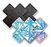 Nippies Black Tie Dye Cross Waterproof Adhesive Nipple Cover Pasties