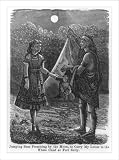 Historic Print (L): Jumping Bear promising by the moon, to carry my letter to the White Chief at Fort Sully