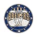 Milwaukee Brewers 12-Inch Art Glass Clock