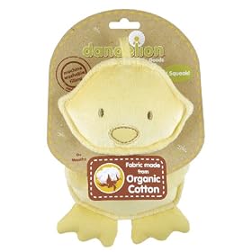 Dandelion Classic Organic Toy Squeaker, Duck