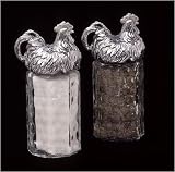Arthur Court Rooster Salt and Pepper