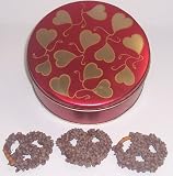 Scott's Cakes 1 lb. Milk Chocolate Covered Pretzel with Chocolate Chips in a Heart Tin