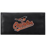 MLB Baltimore Orioles Black Leather Checkbook Cover