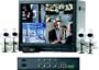 Lorex SG21X6044-A 21-inch Color Quad Observation System with Built-in Multiplexer and 4 Cameras