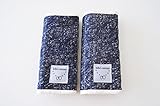 bebe couture(ベベクチュールベビー用品専門店)日本製抱っこひも用よだれカバー手書き風ネイビー・防水シート入り・コットンダブルガーゼ100％・サッキングパッド
