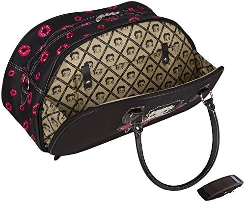 Betty Boop Pink Kissing Lips Bowling Duffle Bags - 20-inch