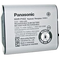Panasonic 3.6V NiMH Rechargeable Cordless Telephone Battery (HHR-P402A)