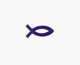 Jesus Fish Tanning Stickers 50