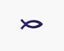 Jesus Fish Tanning Stickers 1000 ct Roll