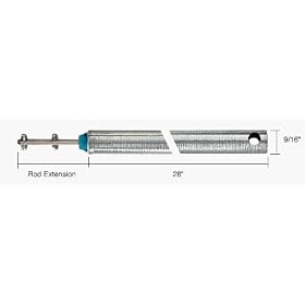 CRL 28" Tubular Spiral Tilt Window Balance with Blue Bushing
