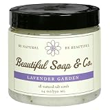 Beautiful Soap & Co. All-Natural Salt Scrub, Lavender Garden, 24 oz (750 ml) (Pack of 2)