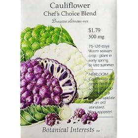 Cauliflower Chef's Choice Blend Heirloom Seeds