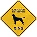 labrador16 - ONLY LABRADOR RETRIEVER XING CROSSING SIGN DOG
